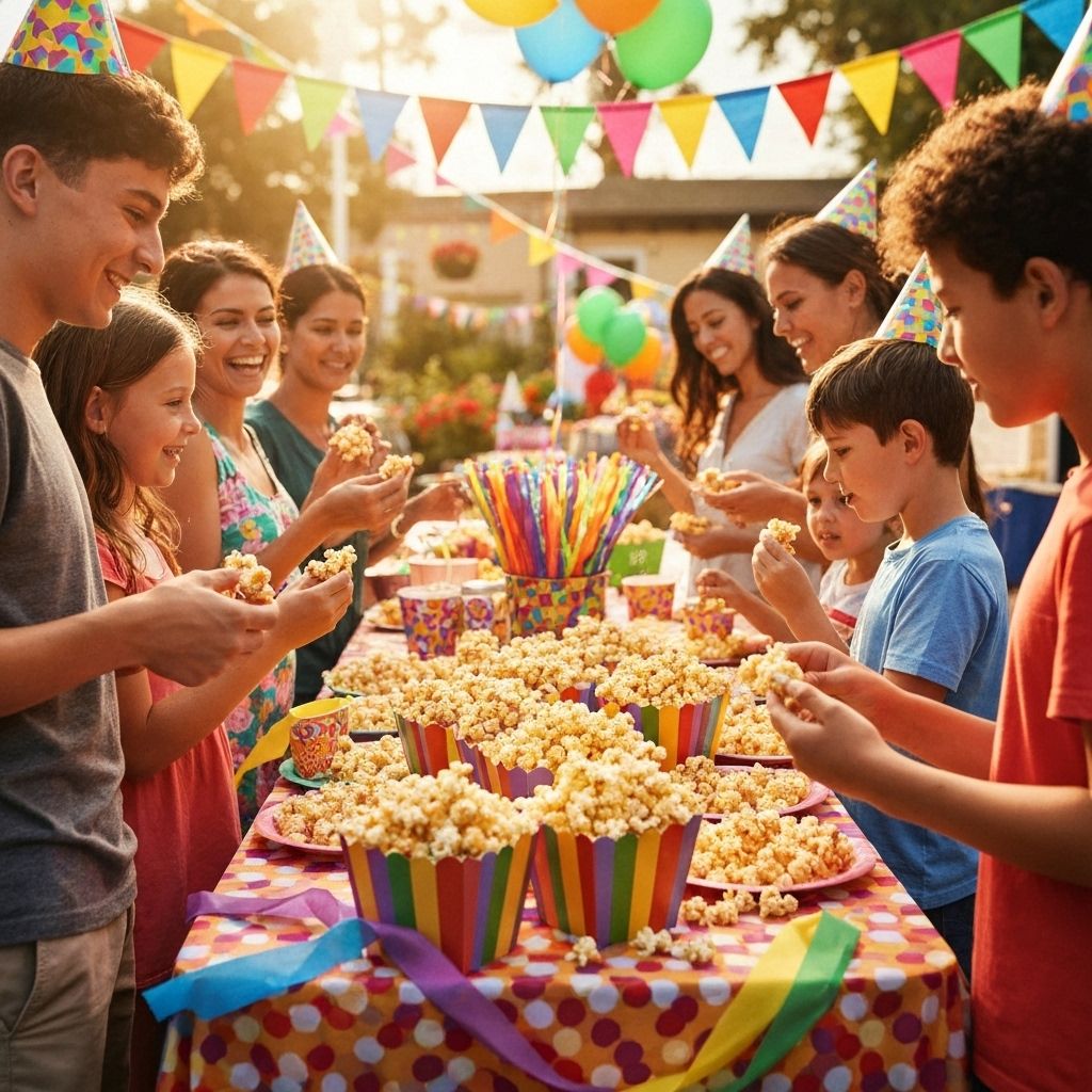 Kids popcorn party