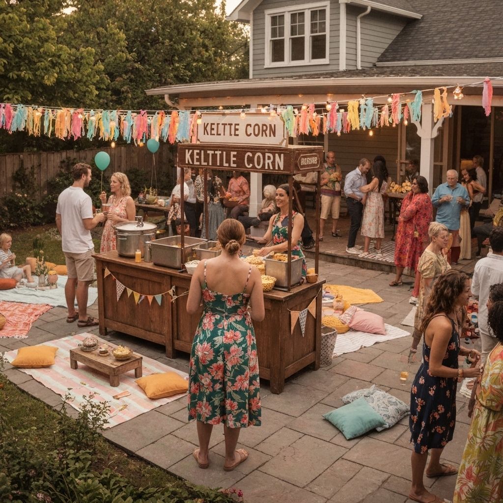 Backyard popcorn event