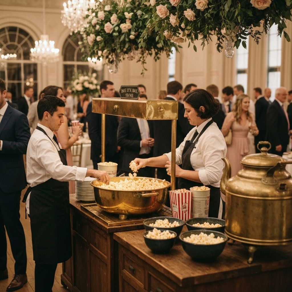 Event popcorn serving